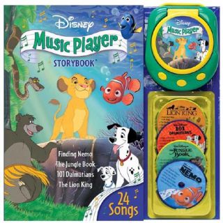 Disney Music Player Storybook Finding Nemo/The Jungle Book/101 Dalmations/The Lion King [With Music Player W/4 Disks]