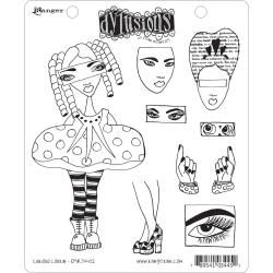 Dyan Reaveleys Dylusions Cling Stamp Collection Curious Corrin