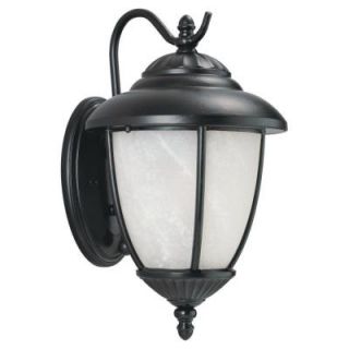 Sea Gull Lighting Yorktown 1 Light Black Outdoor Wall Fixture 89250PBLE 12