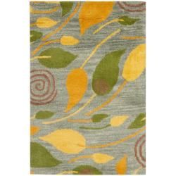 Safavieh Handmade Foliage Grey New Zealand Wool Rug (2 x 3)