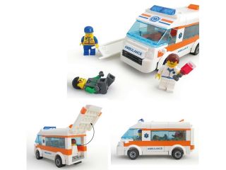 Kazi 85010 City Rescue Ambulance Team 199 Pcs Block Minifigures Building Toy