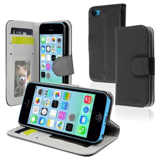 INSTEN White Wallet Leather Phone Case Cover with Stand for Apple