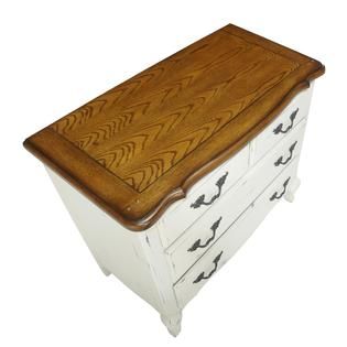 Home Styles  Oak and Rubbed White French Countryside Drawer Chest