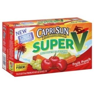 Capri Sun Super V Fruit Punch Fruit & Vegetable Juice Drink 60 FL OZ