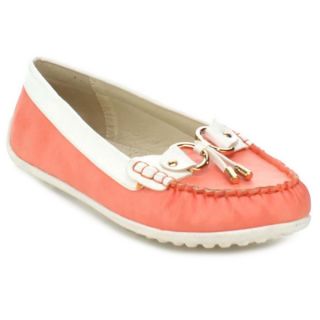 Nature Breeze Yacht 1 Womens Two tone Stitched Penny Loafers