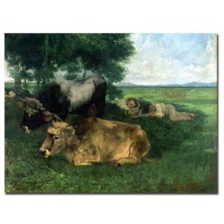 Trademark Fine Art 24 in. x 32 in. La Siesta Canvas Art BL0073 C2432GG