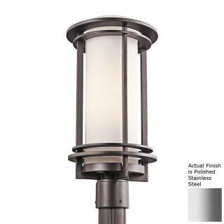 Kichler Lighting Pacific Edge 18.75 in H Polished Stainless Steel Post Light