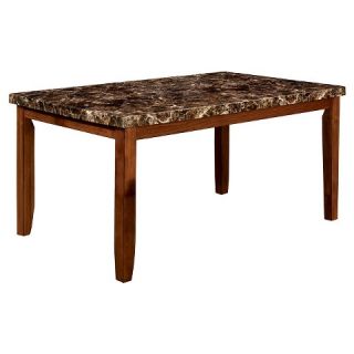 Faux Marble Table Top Dining Table   Antique Oak