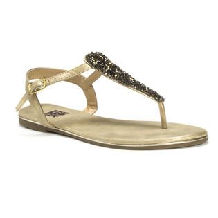 MUK LUKS® Womens Gold Janice Beaded Sandals   Clothing, Shoes