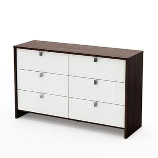 South Shore Cookie Collection Dresser Mocha & White