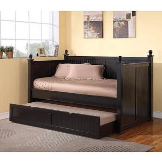 Coaster Twin Daybed with Trundle, Espresso