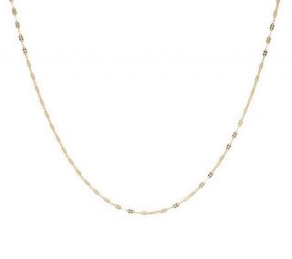 20 Solid Sparkling Cable Link Necklace 14K Gold —