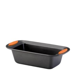 Rachael Ray Yum o Nonstick Bakeware 9 Inch by 5 Inch Oven Lovin' Loaf Pan, Gray with Orange Handles