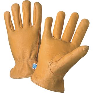 West Chester Rich Grain Deerskin Driver Gloves — Medium