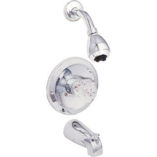 EZ FLO Traditional Collection Single Handle 1 Spray Tub and Shower Faucet in Chrome 10048