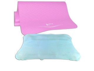 Wii Fit Deluxe Kit with Full Sized, Durable Yoga Mat & Wii Fit Balance Board Soft Silicone Protective Skin