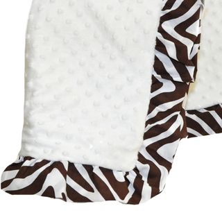Trend Lab Zahara Zebra Luxe Blanket and Booties Gift Set   15118917