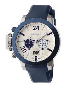 Brera Militare II Chronograph Watch, Blue