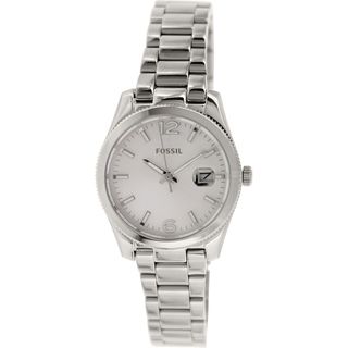 Fossil Womens Boyfriend ES3582 Silver Stainless Steel Quartz Watch