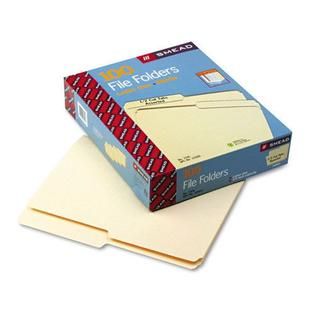 Smead Manila File Folders, 1/2 Cut Top Tab, Letter, 100   Office