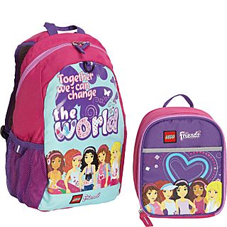 LEGO Friends Change The World Backpack & Heart Lunch Bag