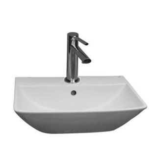 Barclay Products Summit 400 Wall Hung Bathroom Sink in White 4 751WH