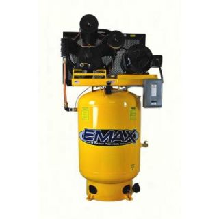 EMAX Industrial PLUS Series 120 Gal. 10 HP 3 Phase 2 Stage Electric Air Compressor HP10V120Y3