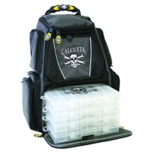 Calcutta Black and Gray Tackle Backpack with 3 360 Trays CT3000BP