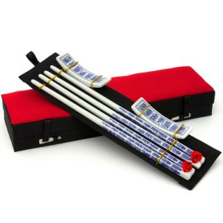 Set of Two Blue/ White Porcelain Chopsticks (China)  