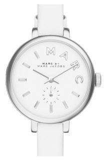 MARC JACOBS Sally Round Leather Strap Watch, 28mm