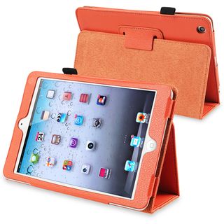 BasAcc Orange Leather Case with Stand for Apple iPad Mini 1/ 2 Retina