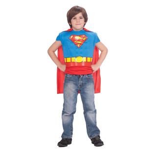 Boys Superman Muscle Shirt Halloween Costume Size One Size Fits Most