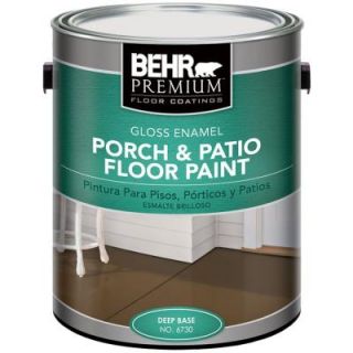 BEHR Premium 1 gal. Deep Base Gloss Enamel Porch and Patio Floor Paint 673001