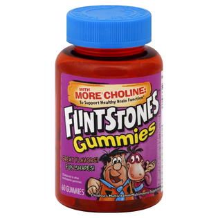 ONE A DAY Gummies, Sour, Flintstones, Assorted, 60 gummies
