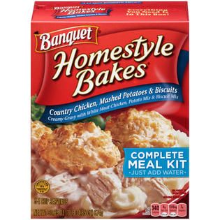 Banquet Country Chicken Mashed Potatoes & Biscuits Complete Meal Kit