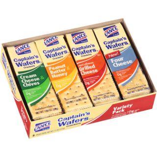 Lance Captain's Wafers Crackers Variety Pack, 8 count, 11 oz