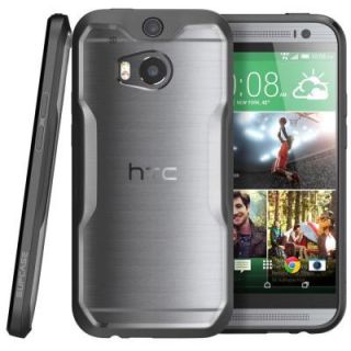 SUPCASE Unicorn Beetle Hybrid Bumper Case for HTC One M8, Clear/Black SUP HTCOneM8 UB Clear/Black