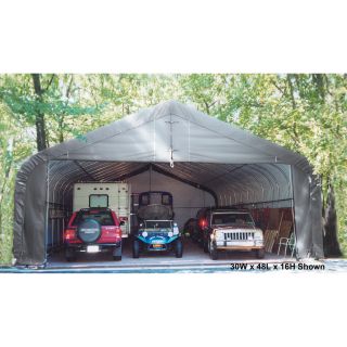 ShelterLogic 30Ft.W Peak Style Instant Garage — 48ft.L x 30ft.W x 16ft.H, Model# 86743