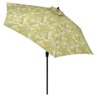 Round Patio Umbrella Leaves Pattern   Threshold™