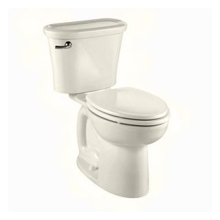 American Standard Tropic Linen 1.28 GPF/4.85 LPF 12 in Rough in Watersense Elongated 2 Piece Standard Height Toilet