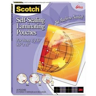 Scotch Self Sealing Laminating Sheets   Office Supplies   Office