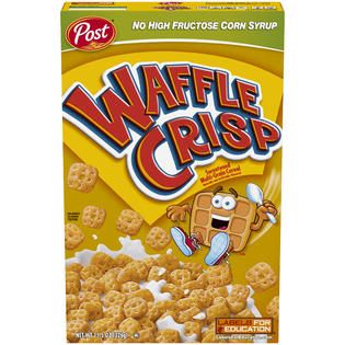 WAFFLE CRISP Sweetened Multi Grain Cereal 11.5 OZ BOX   Food & Grocery