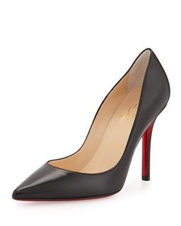 Christian Louboutin Apostrophy Pointed Red Sole Pump, Black