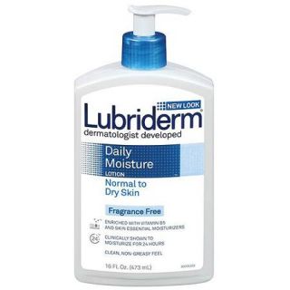 Lubriderm Normal to Dry Skin Fragrance Free Daily Moisture, 16 fl oz