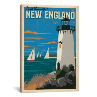 New England by Anderson Design Group Vintage Advertisement on Canvas