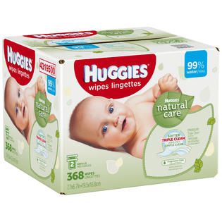 Huggies Natural Care Fragrance Free Wipes 368
