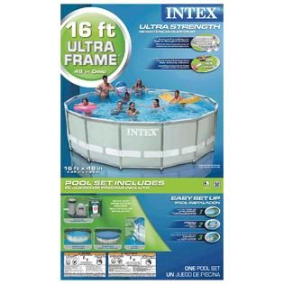 Intex  16 ft x 48 in Ultra Frame Swimming Pool