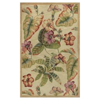 Kas Rugs All About Flowers Beige/Green 3 ft. 3 in. x 5 ft. 3 in. Area Rug SPA318936X56