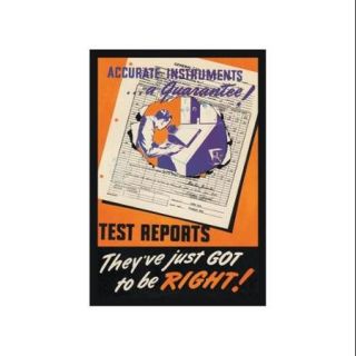 Accurate Instruments.A Guarantee Print (Unframed Paper Poster Giclee 20x29)