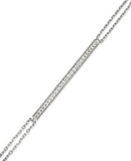 Diamond Bracelet, Sterling Silver Diamond Bar Bracelet (1/4 ct. t.w.)